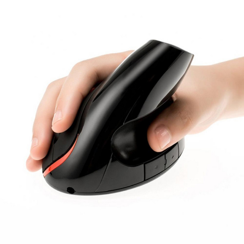 Ergonoomiline kontori vertikaalhiir 5 nupuga 1200 DPI optilised hiired sülearvutile