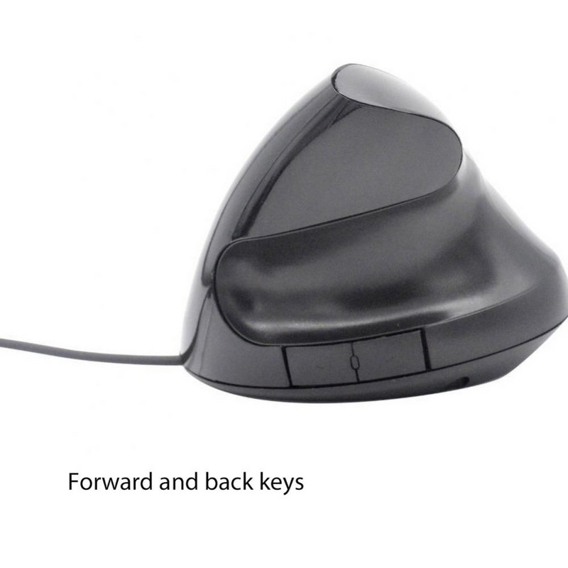 Ergonoomiline kontori vertikaalhiir 5 nupuga 1200 DPI optilised hiired sülearvutile