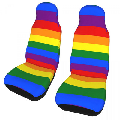  Pride Rainbow Flag Lgbt universalus automobilio sėdynės užvalkalas Four Seasons Moterų automobilių sėdynių užvalkalai poliesterio žvejyba