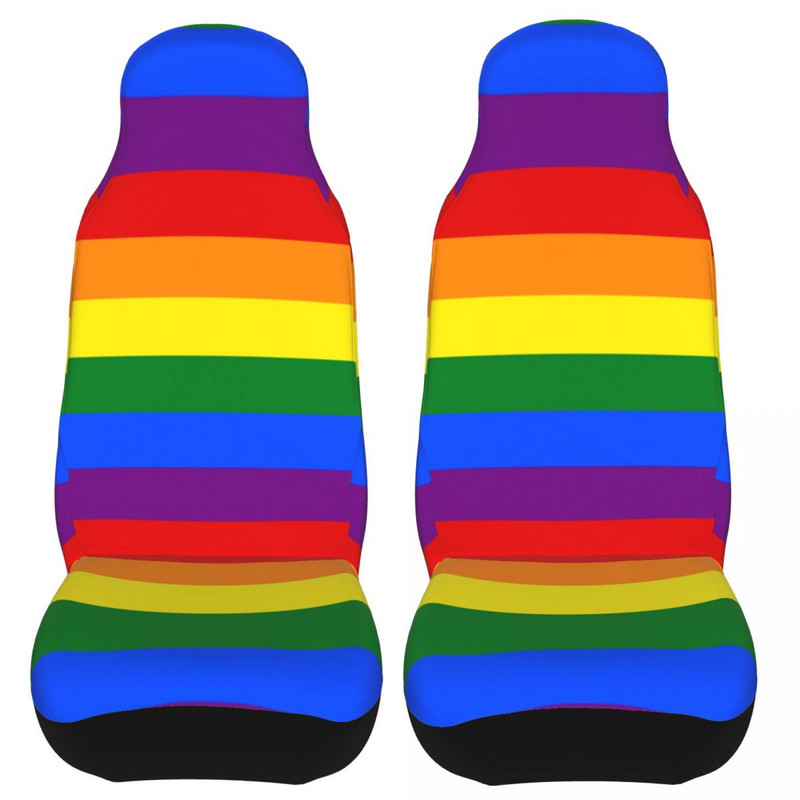  Pride Rainbow Flag Lgbt universalus automobilio sėdynės užvalkalas Four Seasons Moterų automobilių sėdynių užvalkalai poliesterio žvejyba