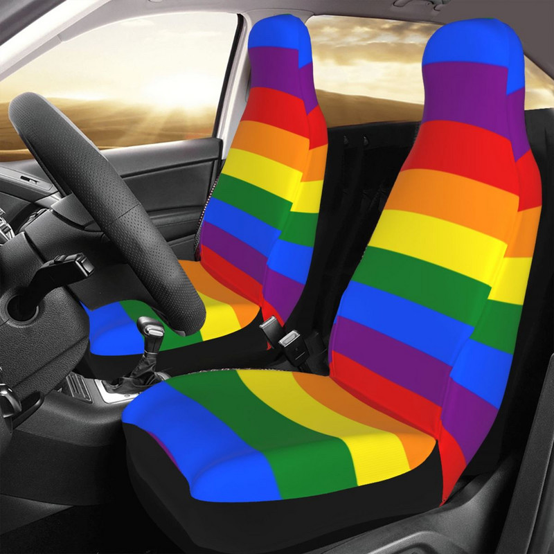  Pride Rainbow Flag Lgbt universalus automobilio sėdynės užvalkalas Four Seasons Moterų automobilių sėdynių užvalkalai poliesterio žvejyba