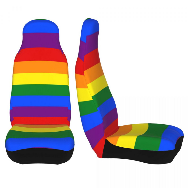  Pride Rainbow Flag Lgbt universalus automobilio sėdynės užvalkalas Four Seasons Moterų automobilių sėdynių užvalkalai poliesterio žvejyba