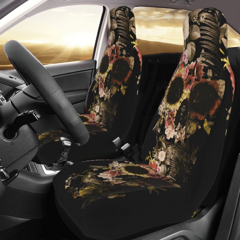 Garden Skull Light universaalne autoistme kate Veekindel reisimine Dark Death Skeleton autoistme matt polüester auto stiil