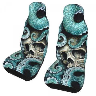 Κάλυμμα καθίσματος αυτοκινήτου Skull Sea Octopus Universal Four Seasons Μαξιλάρι καθίσματος ταξιδιού/Κάλυμμα πολυεστέρα Hunting