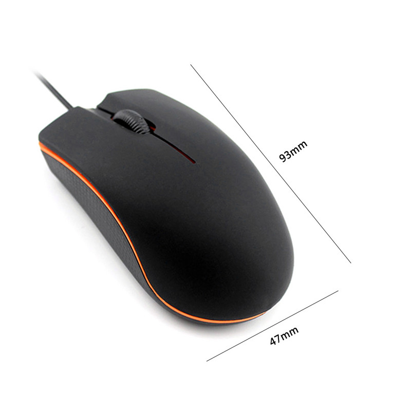 3 nupuga USB juhtmega optiline hiir lauaarvuti sülearvuti Klassikaline ergonoomika kontorihiired