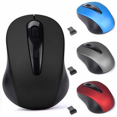 Mini Mous Gaming Home Office 3 клавиша 1600DPI 2.4GHz Безжична мишка USB приемник за PC лаптоп
