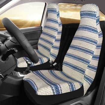 Универсален калъф за столче за кола със сини памучни ивици Водоустойчива пътна подложка за столче за кола Fiber Hunting