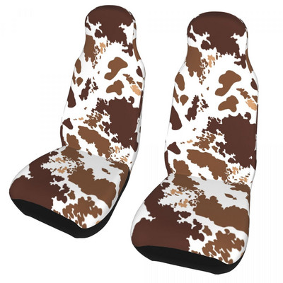 Mitmevärviline pruun veisenahast trükimuster Universaalne autoistme kate Auto interjöör reisimine autoistme padi kangas auto stiil