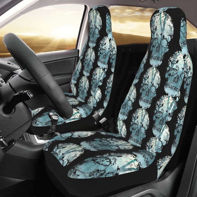 Dark Forest Skull Universal Husa scaun auto Four Seasons Travel Scheleton Death Gothic Horror Goth Huse scaun auto Fiber Hunting