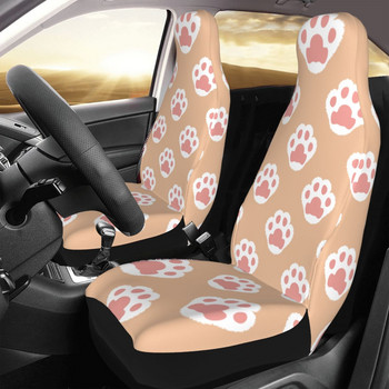 Cat Fluffy Paw Универсално покривало за столче за кола Off-Road Подходящо за всички видове модели Калъфи за столчета за кола Полиестер Лов