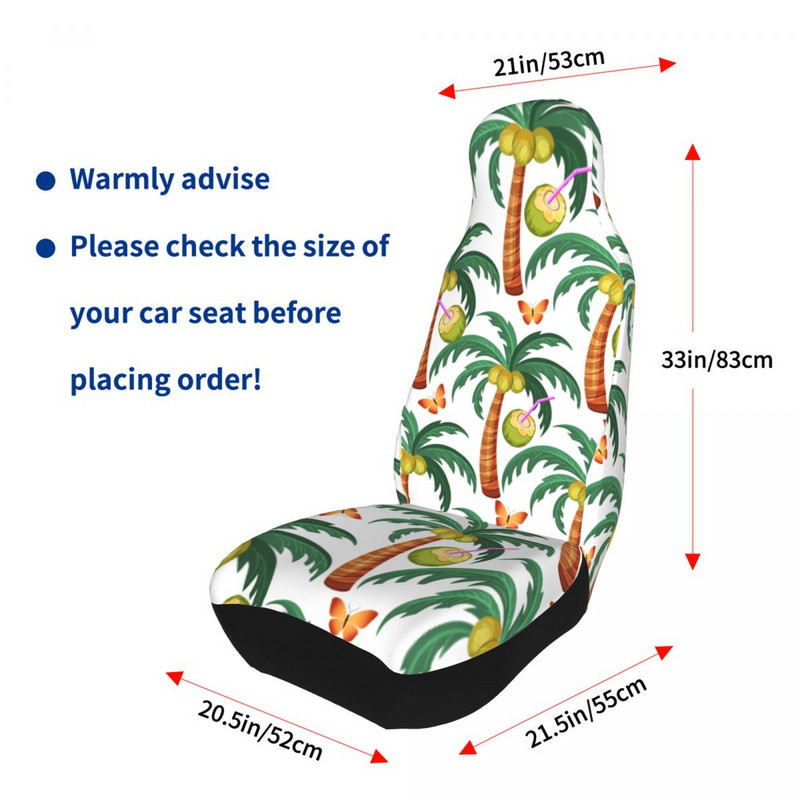 „Tropical Palm Trees“ universalus automobilio sėdynės užvalkalas visureigis AUTOYOUTH automobilių sėdynių užvalkalai audinių medžioklė