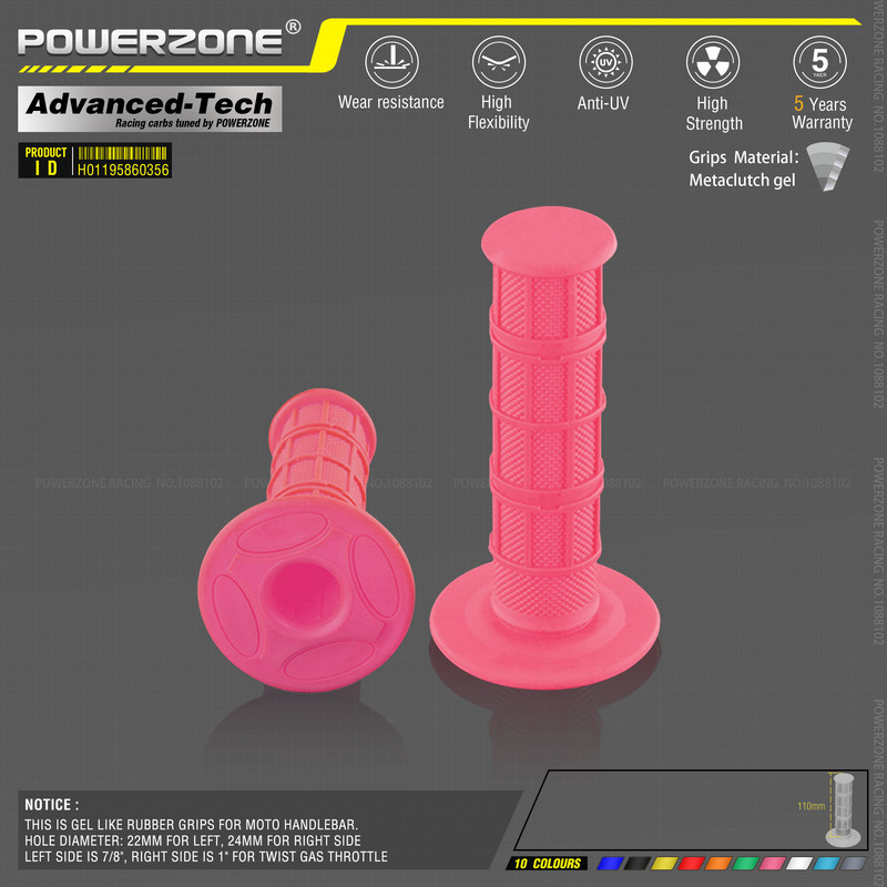 MX gel kao za 7/8" upravljač svjetloplave gumene ručke za motocikl motocikl supermoto pitbike dirt pit bike besplatna dostava