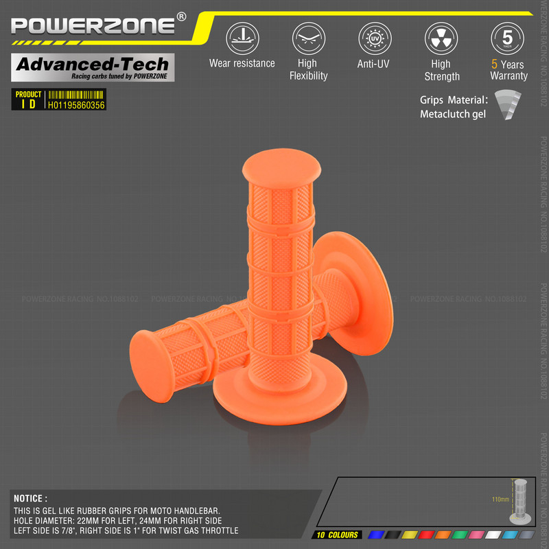 MX gel kao za 7/8" upravljač svjetloplave gumene ručke za motocikl motocikl supermoto pitbike dirt pit bike besplatna dostava