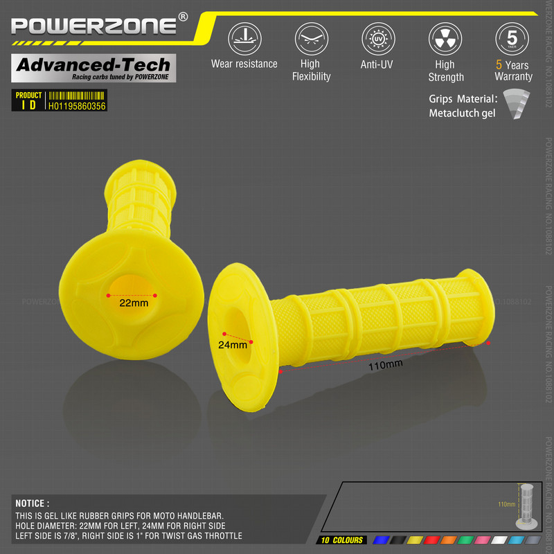 MX gel kao za 7/8" upravljač svjetloplave gumene ručke za motocikl motocikl supermoto pitbike dirt pit bike besplatna dostava