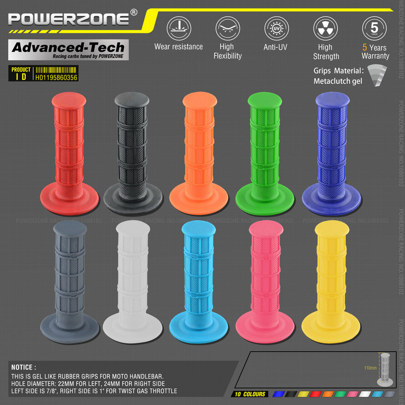 MX gel kao za 7/8" upravljač svjetloplave gumene ručke za motocikl motocikl supermoto pitbike dirt pit bike besplatna dostava