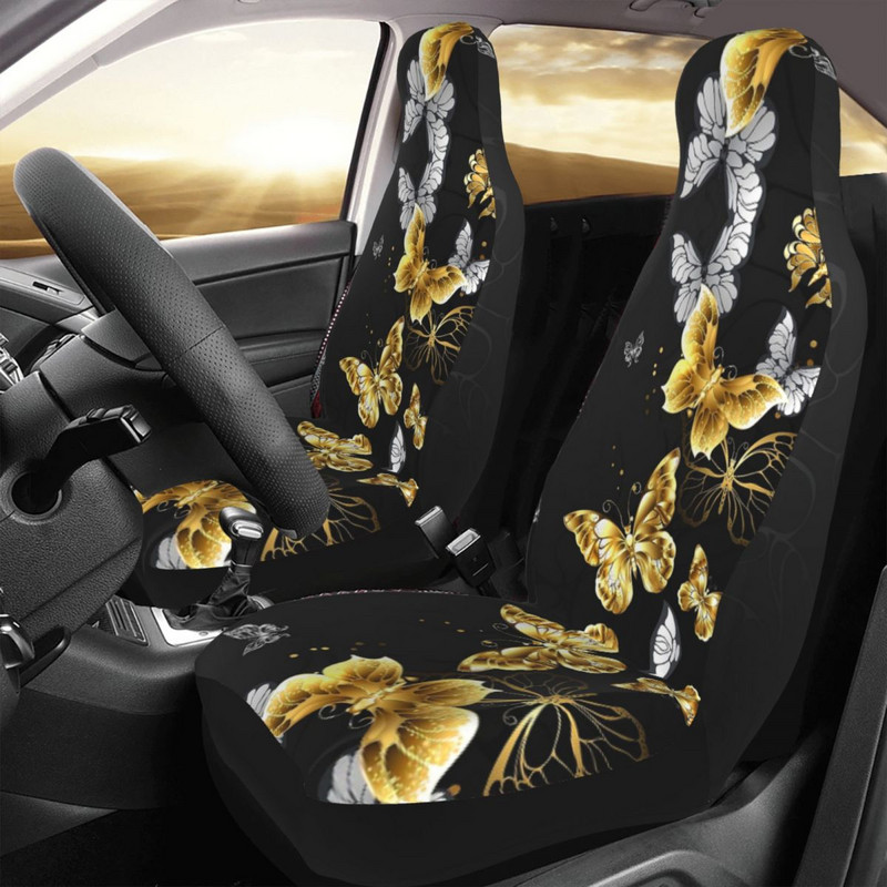 Butterflies universaalne autoistme kate maastikul, mis sobib igat tüüpi mudelitele Butterfly istmekatted polüestrist autotarvikud