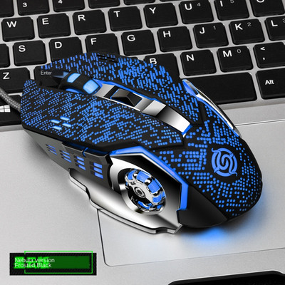 Q5 Gaming Mouse USB žični miševi za makro programiranje RGB 2400 DPI Gamer optički mehanički miš za CS CF PUBG Pressure Gun Custom