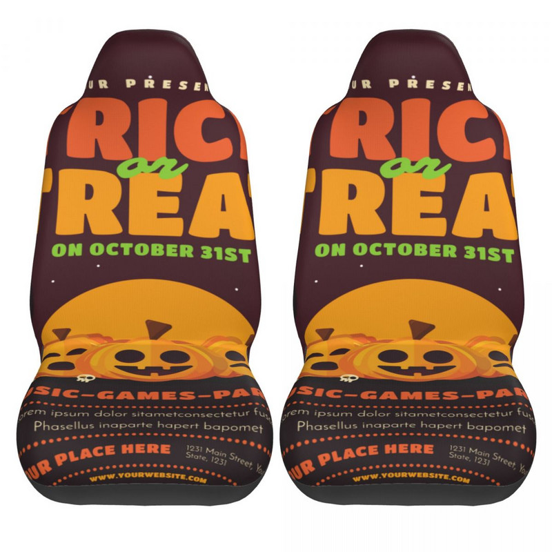 Halloween Trick Or Treat Univerzalna navlaka za autosjedalicu Vodootporna AUTOYOUTH Zaštitne navlake za autosjedalicu Poliester Stil automobila