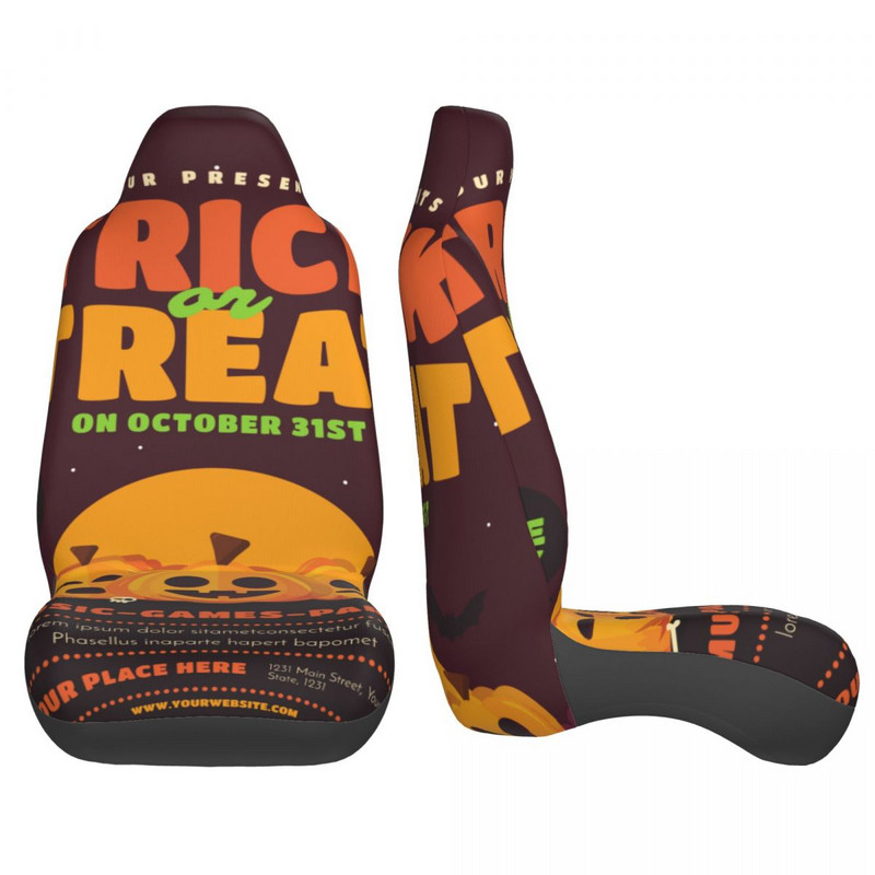 Halloween Trick Or Treat Univerzalna navlaka za autosjedalicu Vodootporna AUTOYOUTH Zaštitne navlake za autosjedalicu Poliester Stil automobila