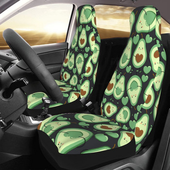 Cute Avocado Fruit Universal κάλυμμα καθίσματος αυτοκινήτου Auto εσωτερικό Κατάλληλο για όλα τα είδη μοντέλων Auto Seat κάλυμμα Polyester Hunting