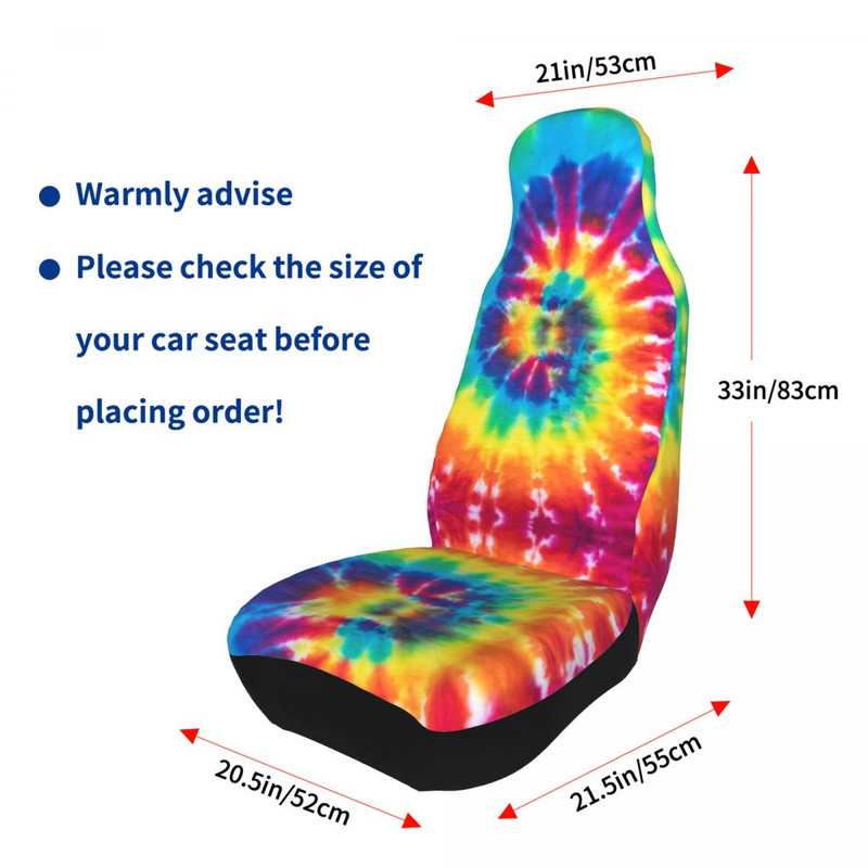 Colorat Tie Dye Model Fundal Universal Husa Scaun Auto Protector Accesorii Interioare AUTOYOUTH Covoraș Scaun Auto Vânătoare