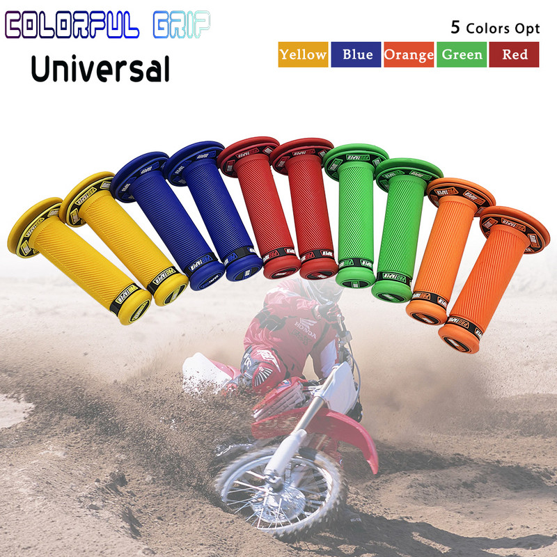 Universaalne käepide GEL GP Mootorrataste Dirt Pit Bike kummist käepideme jaoks PRO TAPER Colorful Handle MX Grip Pro Grip jaoks