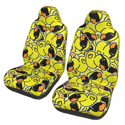 Cartoon Yellow Duck Pattern universāls automašīnas sēdekļa pārsegs bezceļiem AUTOYOUTH auto sēdekļa pārsegs, šķiedru sēdekļa aizsargs