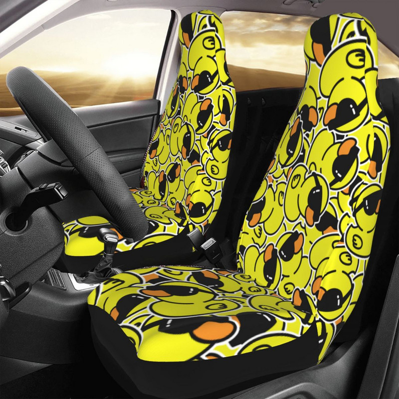 Model de rață galbenă de desene animate Husă universală pentru scaun auto Off-Road AUTOYOUTH Husă pentru scaune pentru auto Protecție pentru scaune din fibră