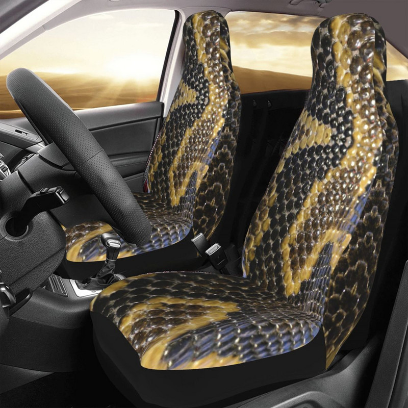 Snake Skin Universalus automobilio sėdynės užvalkalo apsauginis salono priedai Kelionių gyvūnų kailių sėdynės pagalvėlės poliesterio automobilių priedai