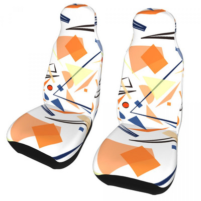 Nuostabus geometrinis raštas universalus automobilio sėdynės užvalkalas, atsparus vandeniui visureigių automobilių sėdynių užvalkalams poliesterio medžioklė