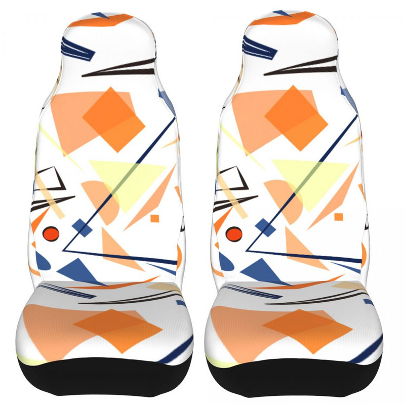 Nuostabus geometrinis raštas universalus automobilio sėdynės užvalkalas, atsparus vandeniui visureigių automobilių sėdynių užvalkalams poliesterio medžioklė