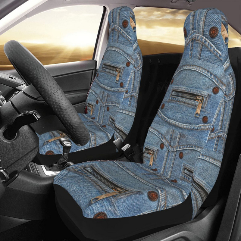 Denim Jeans Universaalne autoistme kate Four Seasons Travel muster Auto istmekatte kangas kalapüük