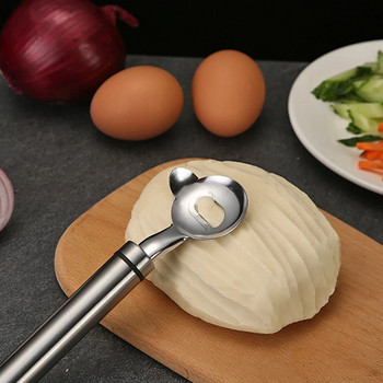 Домакински нож за юфка от неръждаема стомана Ръчен нож за нарязани юфка с широко гърло Инструменти за готвене на паста Кухненска джаджа