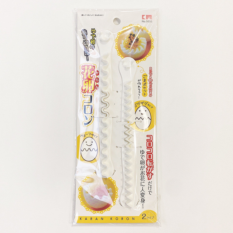 2 vnt. Atsitiktinių spalvų Įmantrių virtų kiaušinių pjaustytuvas Buitinis virti kiaušiniai Kūrybiniai įrankiai Bento skintų gėlių formuotojas