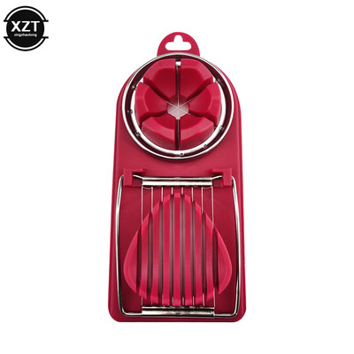 2 în 1 din oțel inoxidabil de tăiat ouă tăietor de ouă tăietor de ouă secționare cutter matriță în formă de floare prânz tăietor carne gadget-uri de bucătărie