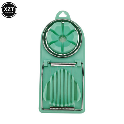 2 în 1 din oțel inoxidabil de tăiat ouă tăietor de ouă tăietor de ouă secționare cutter matriță în formă de floare prânz tăietor carne gadget-uri de bucătărie