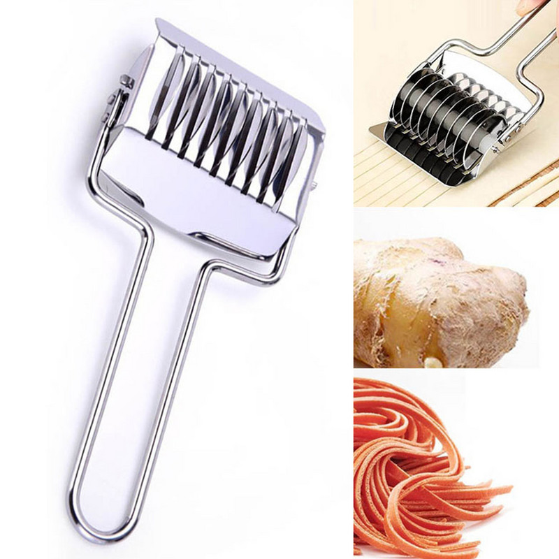 Mașină de presat Mâner anti-alunecare Gadget de bucătărie Spaetzle Maker Cuțit tăiat tăiței 1PC Secțiune manuală tăietor eșalotă