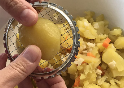 Нова резачка за варени яйца от неръждаема стомана, многофункционална ръчна резачка за картофи, резачка за плодове, ягоди, кухненски консумативи, инструменти за яйца