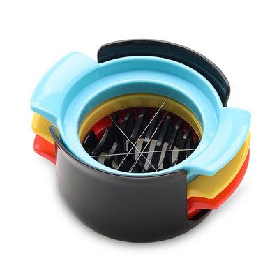 Kolm ühes munalõikur kõvaks keedetud munade roostevabast terasest traadist viilutaja maasika puuviljalõikur köögitarvikud TS2 munatööriistad