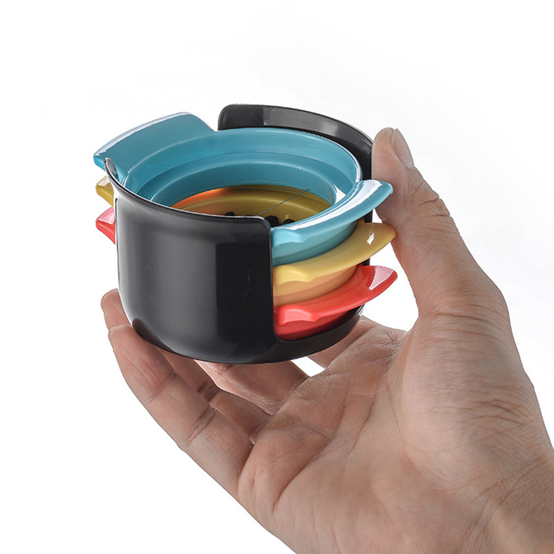 Kolm ühes munalõikur kõvaks keedetud munade roostevabast terasest traadist viilutaja maasika puuviljalõikur köögitarvikud TS2 munatööriistad