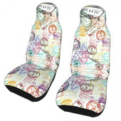 Senoviniai paso antspaudai Universalus automobilio sėdynės užvalkalas, atsparus vandeniui, skirtas visureigiui Rome Paris City Automobilinės sėdynės kilimėlis Audinys Automobilių priedai