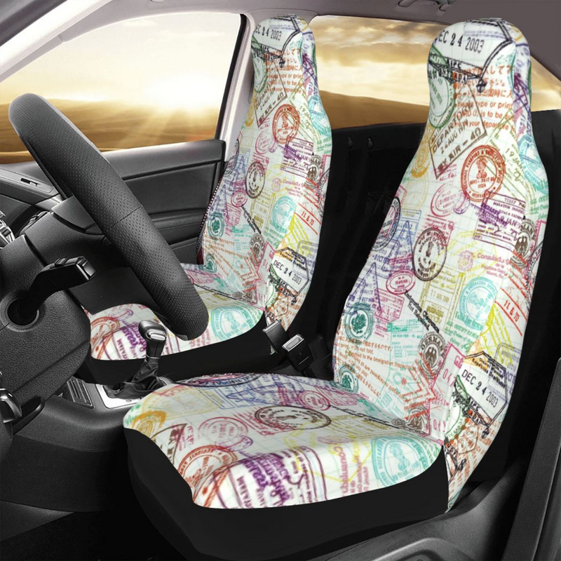 Senoviniai paso antspaudai Universalus automobilio sėdynės užvalkalas, atsparus vandeniui, skirtas visureigiui Rome Paris City Automobilinės sėdynės kilimėlis Audinys Automobilių priedai