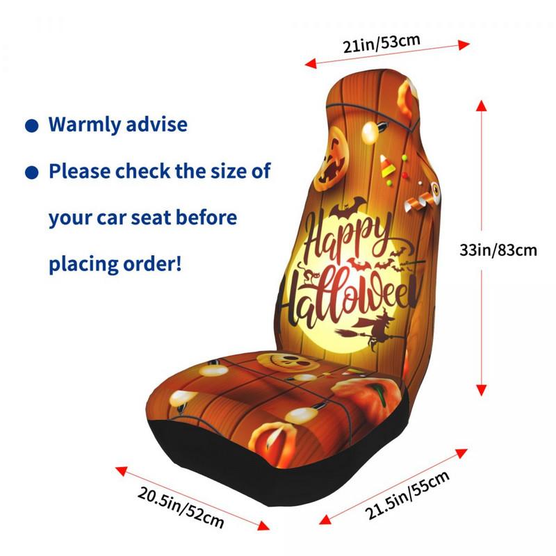 Halloweeni elemendid Spooky Pumpkin universaalne autoistme kate Four Seasons AUTOYOUTH autoistmete katted polüester auto stiil