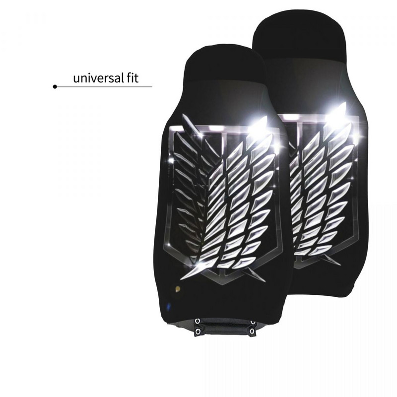 Attack On Titan Survey Corps Shine Husă universală pentru scaunul de mașină pentru majoritatea mașinilor Protecție pentru scaunul de mașină de călătorie Poliester Pescuit