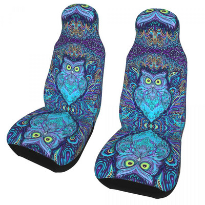Mystical Owl Mandala Universalus automobilio sėdynės užvalkalas Auto salonas Tinka visų tipų modeliams Boho Automobilių sėdynės Apsauginis Audinys Medžioklė