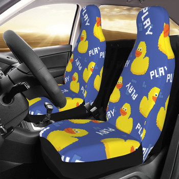 Μικρή χαριτωμένη πάπια μοτίβο κινουμένων σχεδίων Universal κάλυμμα καθίσματος αυτοκινήτου προστατευτικό εσωτερικού χώρου Αξεσουάρ Γυναικείο κάθισμα αυτοκινήτου Ματ Πολυεστέρας Ψάρεμα