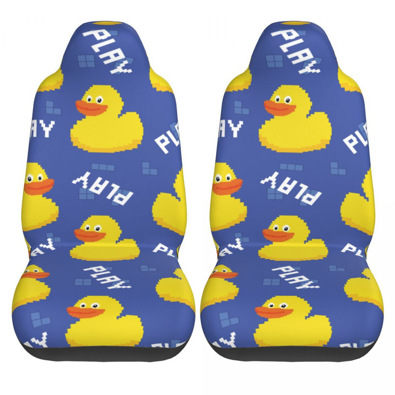 Mažas mielas anties raštas animacinis filmas Universalus automobilio sėdynės užvalkalas, apsaugantis saloną, moteriškas automobilio sėdynės kilimėlis, poliesteris, žvejyba
