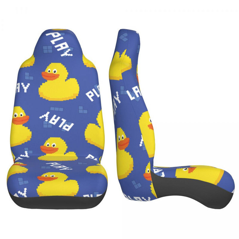 Mažas mielas anties raštas animacinis filmas Universalus automobilio sėdynės užvalkalas, apsaugantis saloną, moteriškas automobilio sėdynės kilimėlis, poliesteris, žvejyba