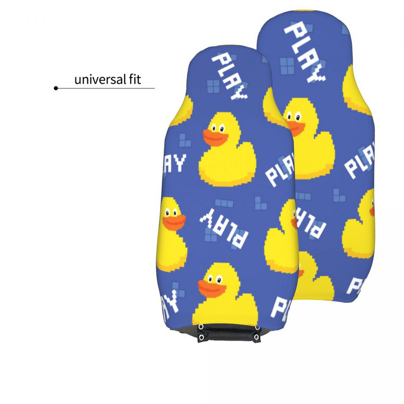 Mažas mielas anties raštas animacinis filmas Universalus automobilio sėdynės užvalkalas, apsaugantis saloną, moteriškas automobilio sėdynės kilimėlis, poliesteris, žvejyba