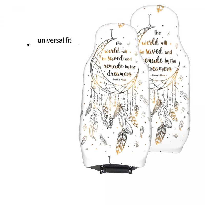 The World Will Be Saved Προστατευτικό κάλυμμα καθίσματος αυτοκινήτου Universal Αξεσουάρ εσωτερικού χώρου Stars Letter Μαξιλάρι καθίσματος/Κάλυμμα Fiber Fishing